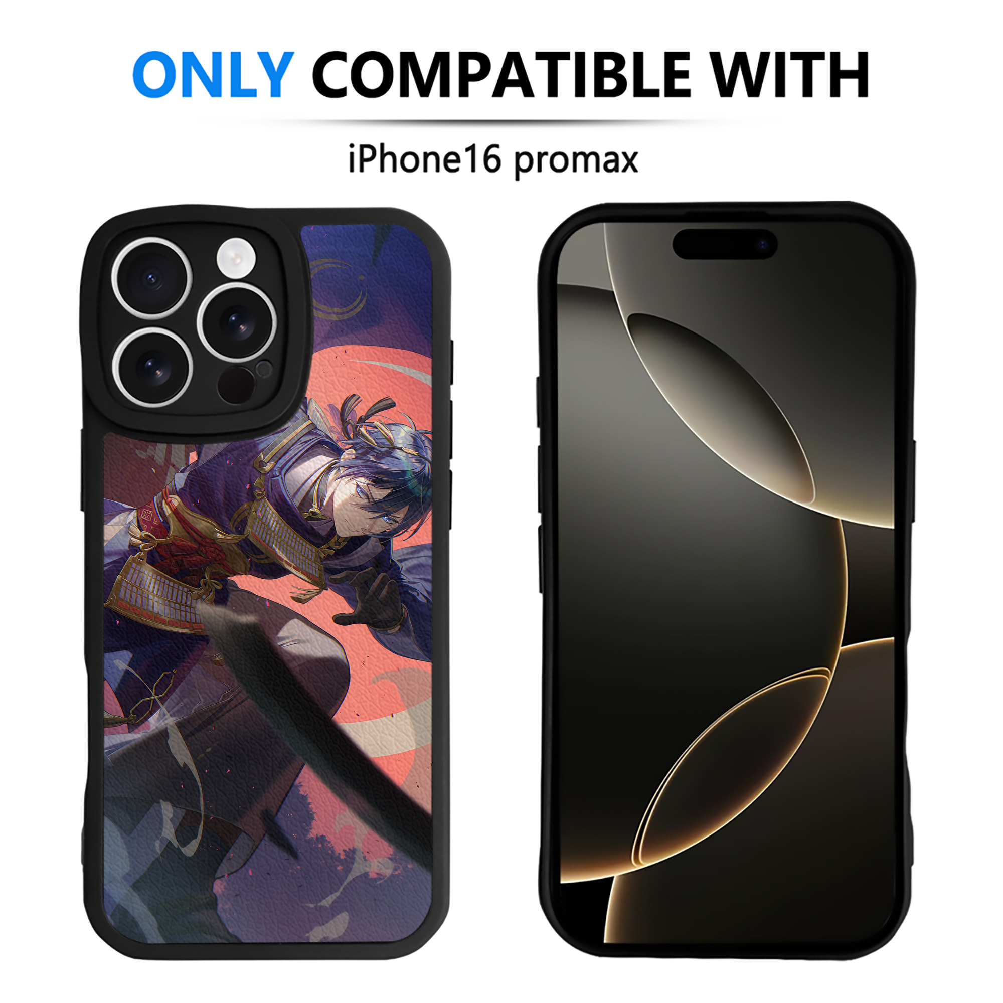 （画像用） 刀剣乱舞 Touken Ranbu 【iPhone 16シリーズ対応】シリコンスマホケース（レザー調） 材質：シリコン